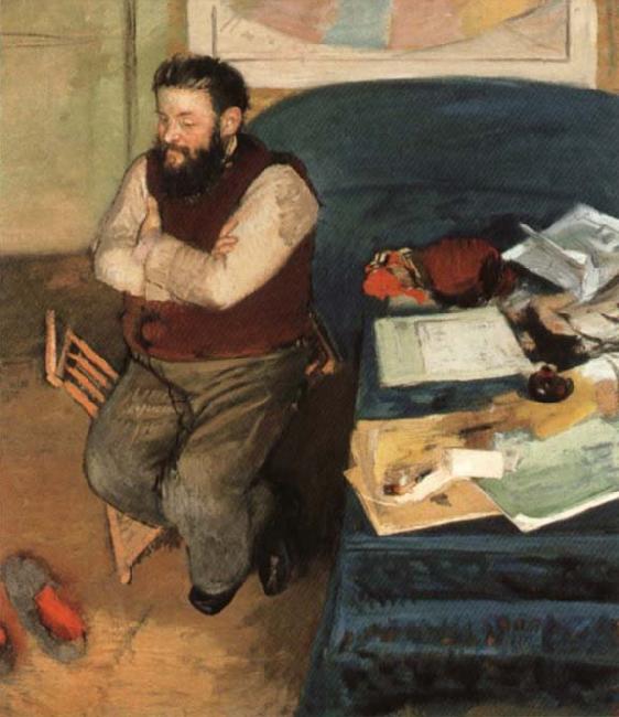 Edgar Degas Diego Martelli Sweden oil painting art